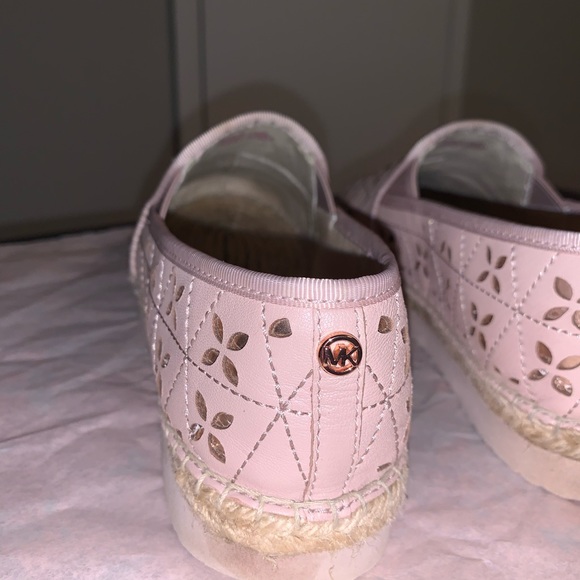 Michael Kors Leather and Canvas Loafers - Pink - Size 7 - Picture 4 of 8